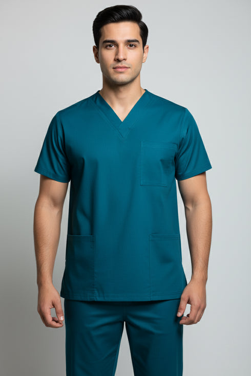 Men V Neck scrubs 3 pocket Scrub